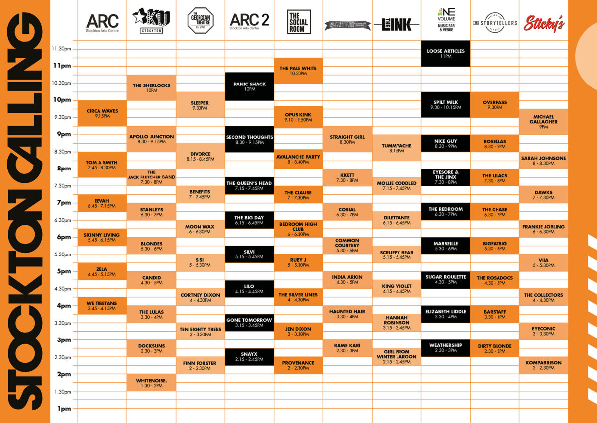 SCHEDULE Stockton Calling 2024