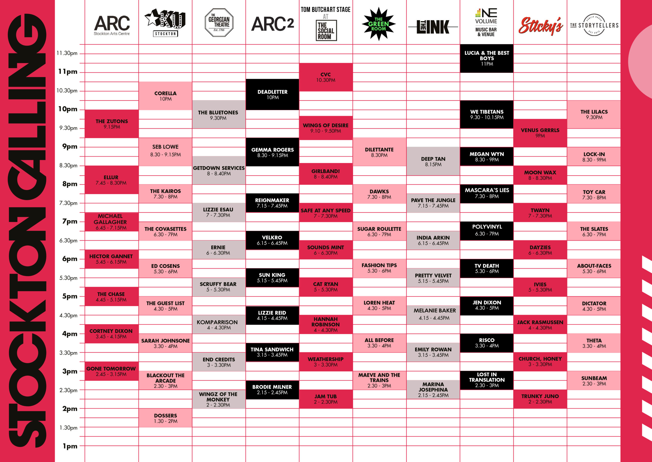 SCHEDULE Stockton Calling 2024